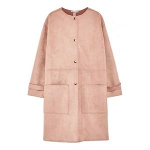 Zara Pink Suede Coat